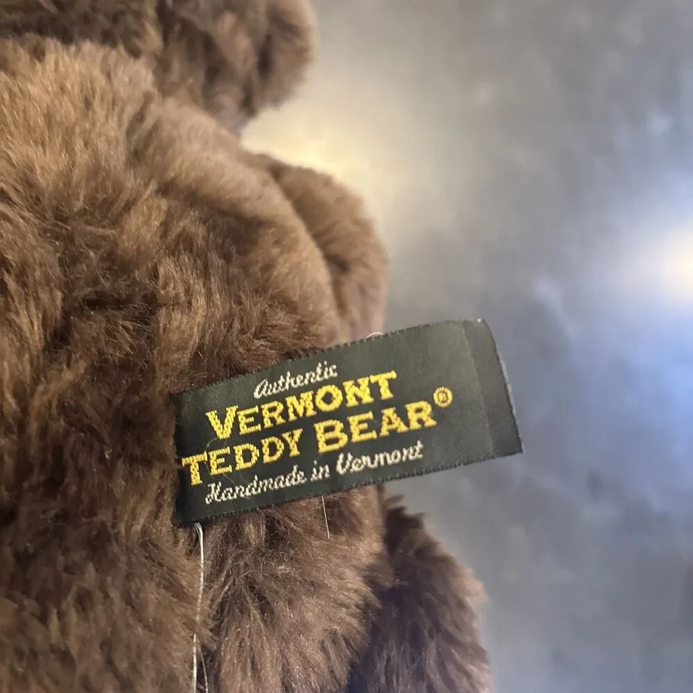 Vermont Brown Teddy Bear 16” fully jointed Vintage Style Collectible Heirloom